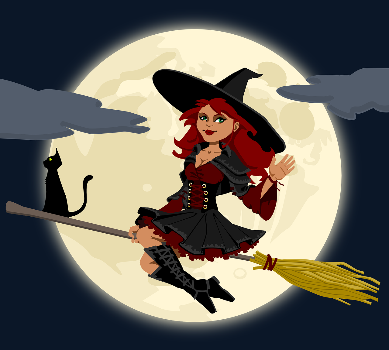 witch witchcraft broomstick broom 155291